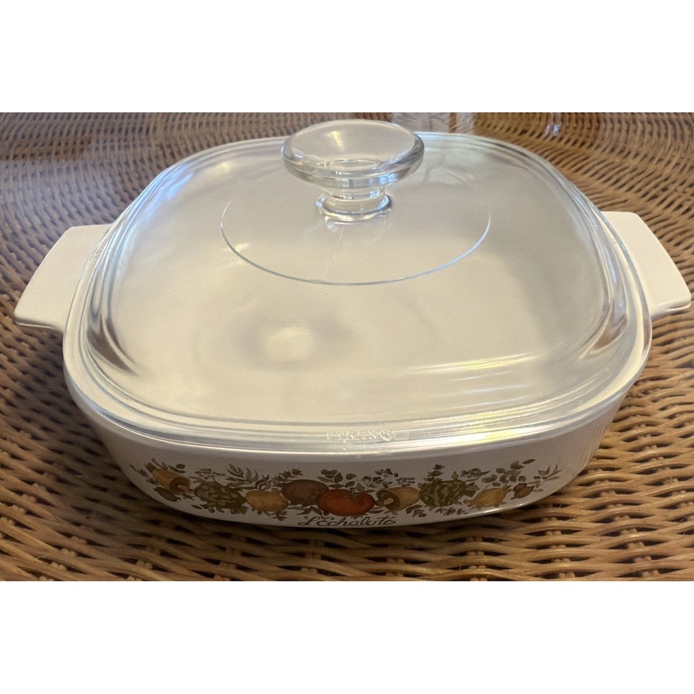 Vintage Corning Ware A 11-11 Of Center Spice Of Life Pyrex Lid 8 1/2" LEchalote